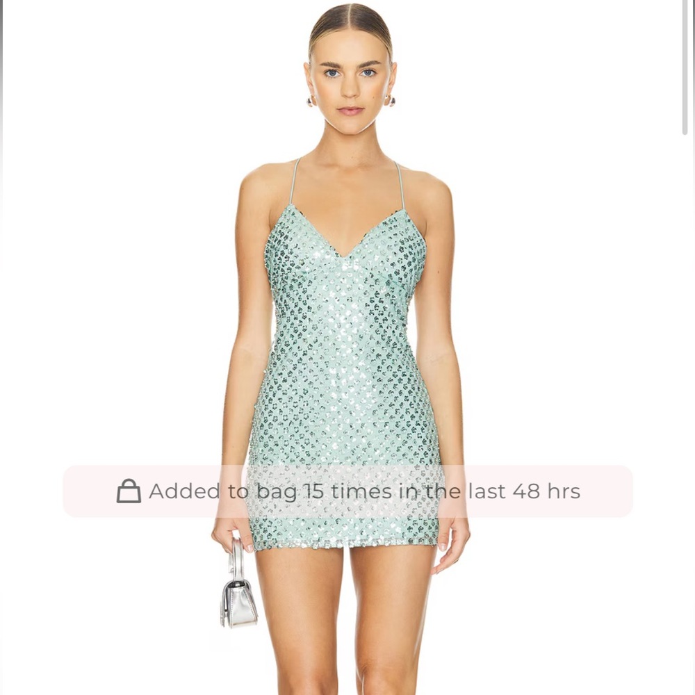 Revolve Superdown Kenya Mini Dress in Light Blue